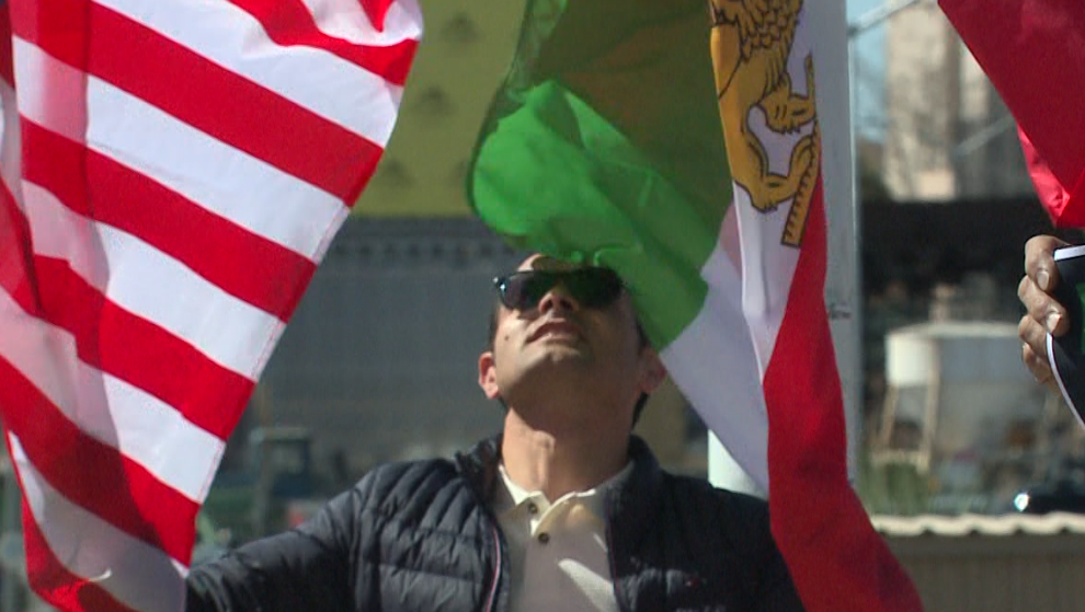 Demonstration shows support for U.S.-Israel war with Iran