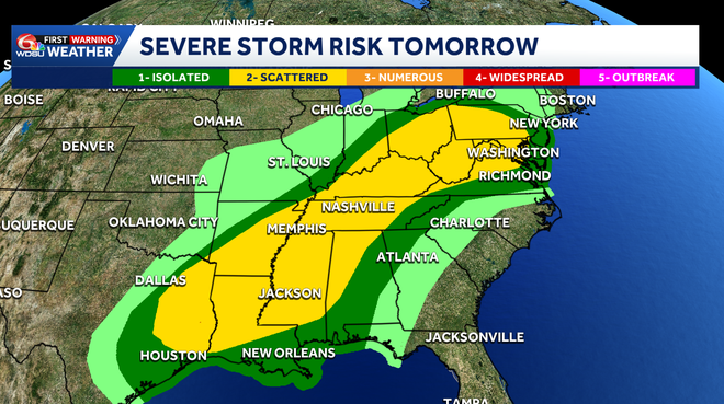 Warm, breezy Tuesday before midweek storm threat & cooldown