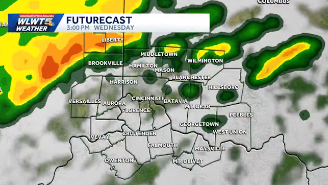 Hour by hour: When two rounds of storms move through Cincinnati Wednesday