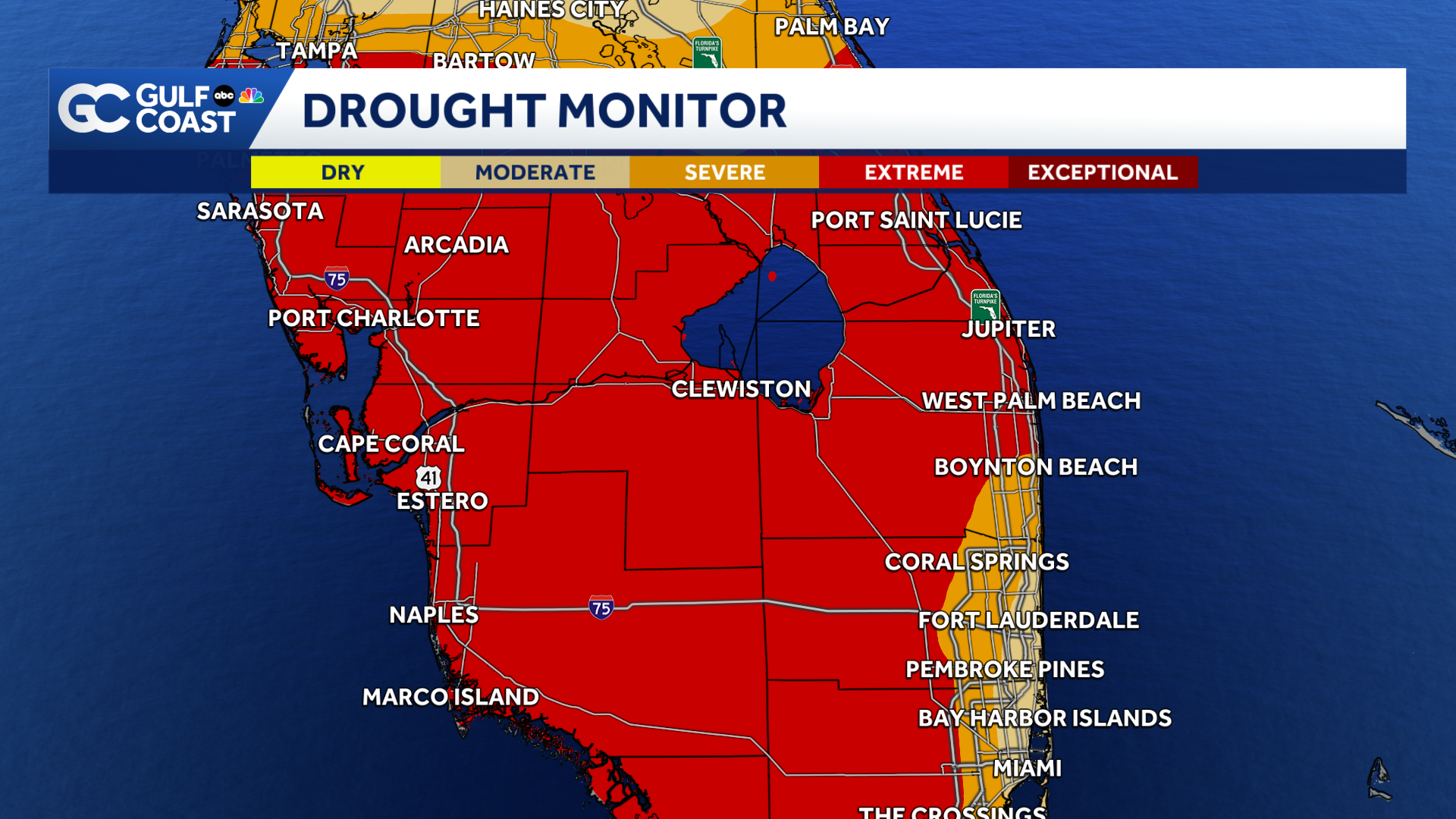 Showers dumped rain on the Gulf Coast, but was it enough to bust the ...