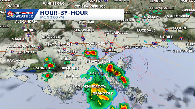 Rain, warmth & humidity to start a new work week in your New Orleans ...