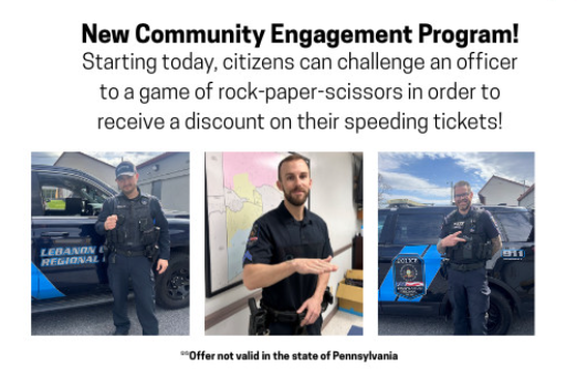 Police April Fools From fake pools to flying firefighters, Pa. organizations join in April ...