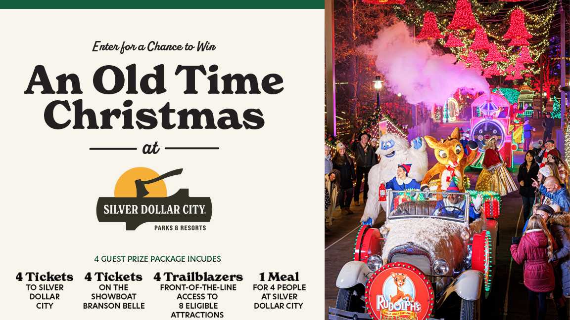 Silver Dollar City Old Time Christmas ticket giveaway contest