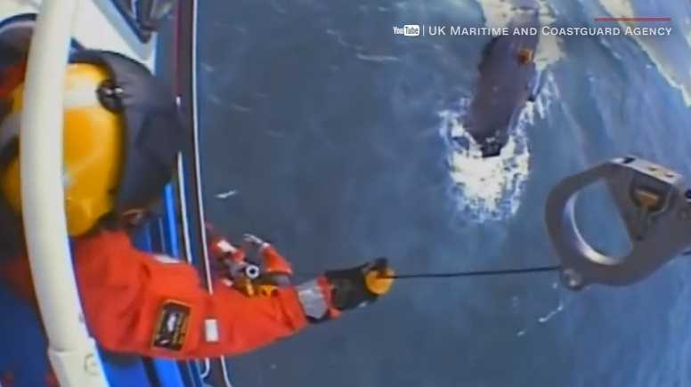 Coast Guard Rescues Fishermen From Capsized Vessel