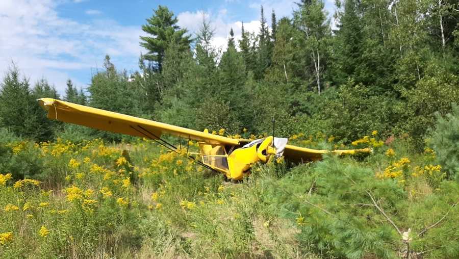The pilot of a single engine plane was injured in a crash Saturday in Searsmont.