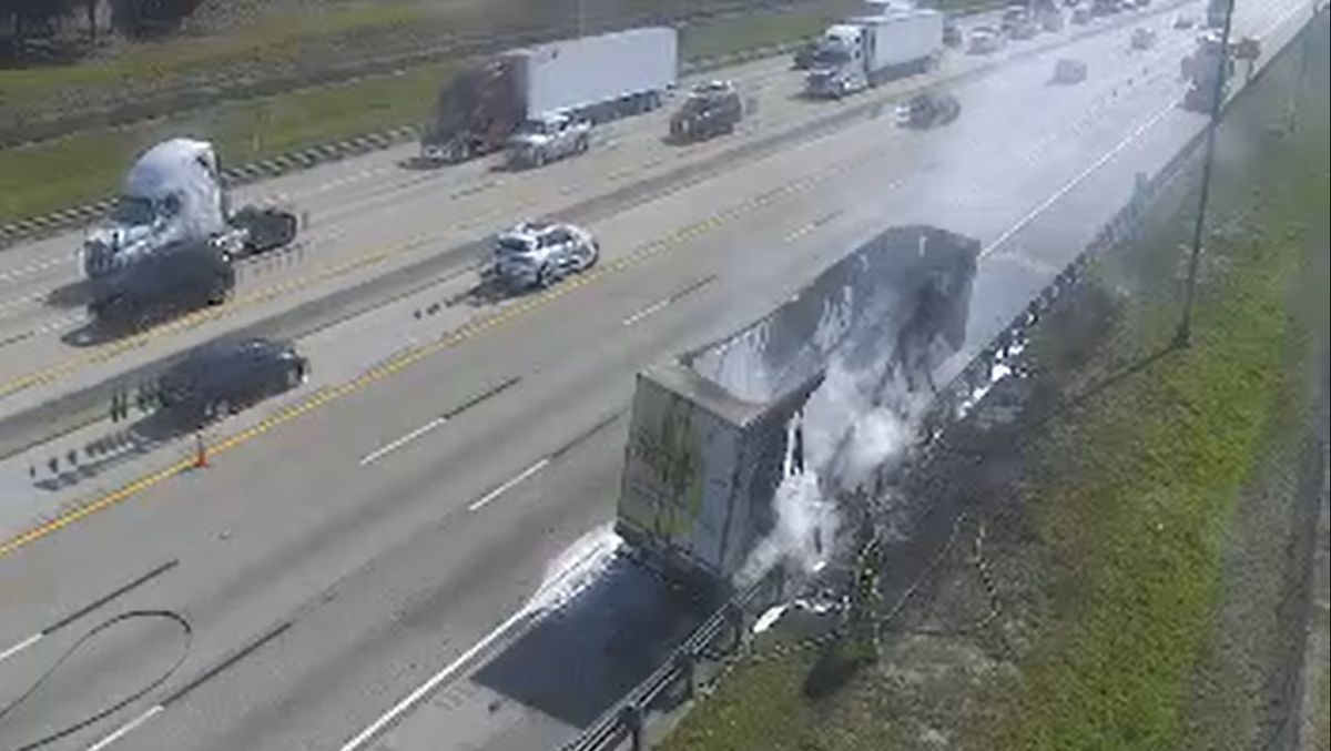 Semi-Truck erupts in flames, shuts down lanes on Florida’s Turnpike in Boynton Beach