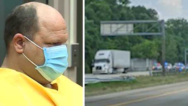 Man accused of kidnapping wife, leading police chase in tractor-trailer ...