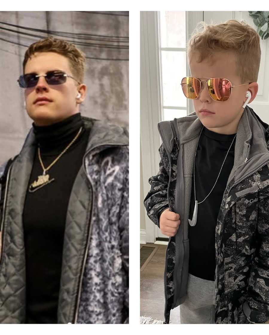 WLWT on X: We've seen kids dressed up all week as Bengals quarterback Joe  Burrow but check out this dog sporting a Burrow-style turtleneck and chain  