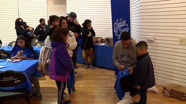 Scoring points off the court: Santa Cruz Warrior Zeke Moore treats youth to holiday shopping spree - Vimarsana News