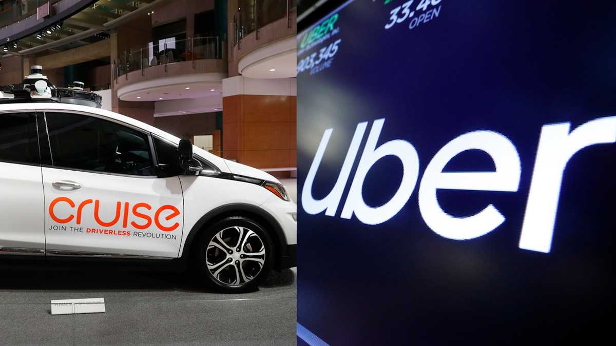 Cruise will dispatch some of its robotaxis to join Uber's ride-hailing ...
