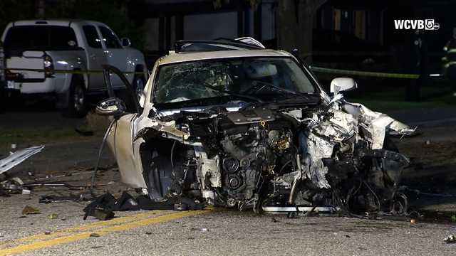 Two hurt in violent single-vehicle crash in Framingham, Massachusetts