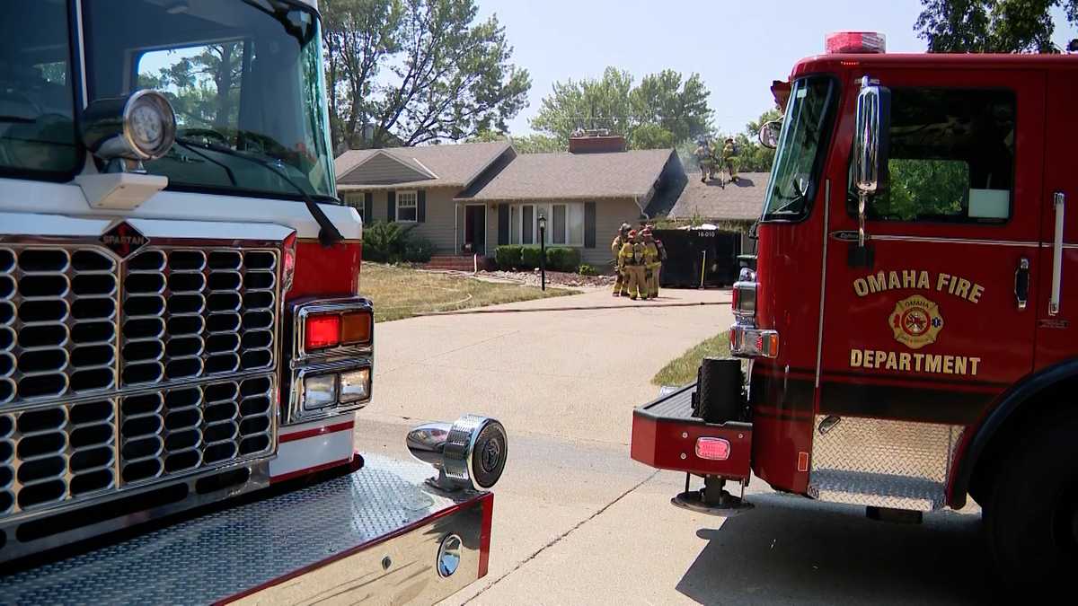 Omaha firefighters battle house fire Tuesday
