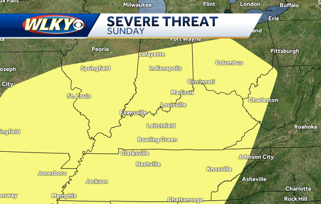 Early forecast: Louisville could see severe weather this weekend