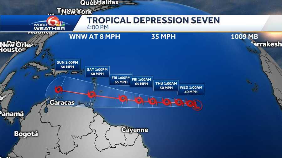 Tropical Depression Seven forms in Atlantic, still watching possible ...