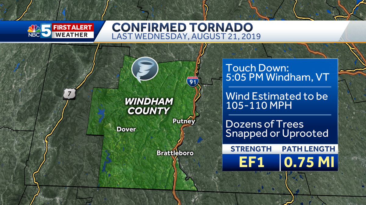 First tornado since 2012 confirmed in Vermont