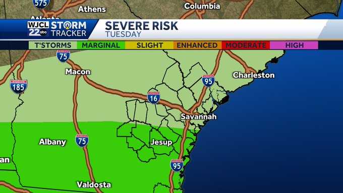 Savannah: Another round of showers & thunderstorms - WJCL