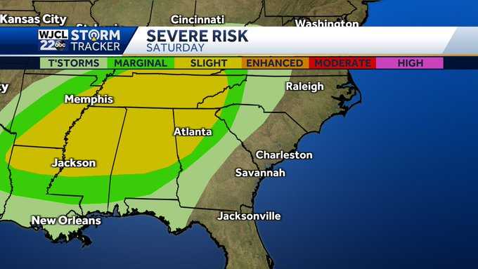 Storms swipe the area, another round of severe weather ahead - WJCL