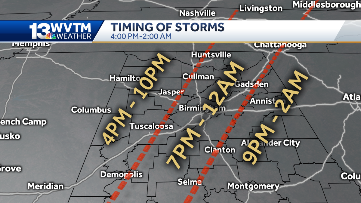 Severe storms including a threat for tornadoes will move in late this ...
