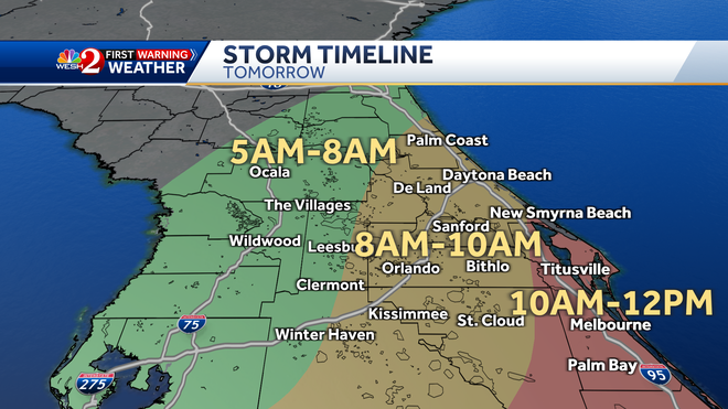Central Florida storms: Severe weather expected Sunday