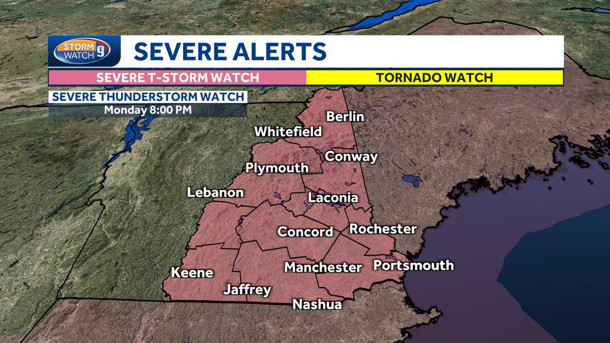 NH forecast: Severe thunderstorm watch in effect - Vimarsana News