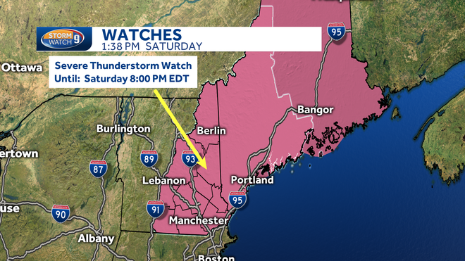 Severe thunderstorm watch canceled for NH