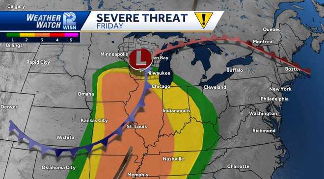 Soggy stretch: Clouds, wind and rain move in Thursday