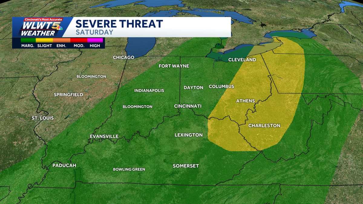 Chance for strong to severe storms Saturday