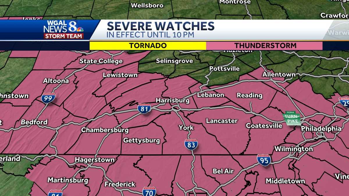 National Weather Service cancels severe thunderstorm watch for parts of Pa.