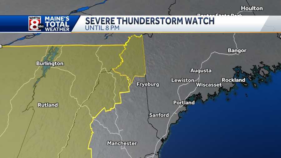 Severe Thunderstorm Watch in effect through tonight