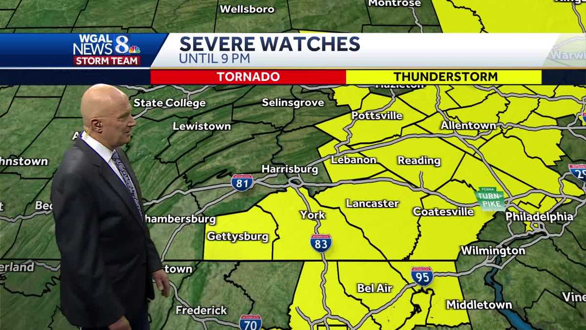 Strong to severe storms possible this afternoon and evening