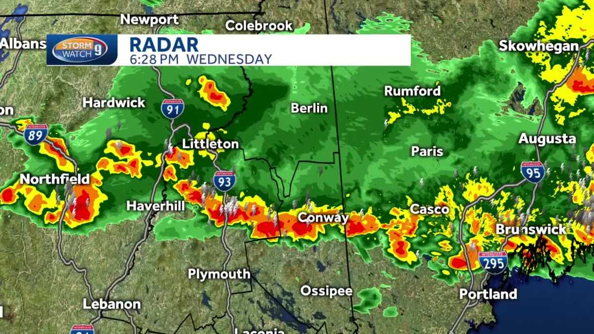 Strong storms Wednesday in New Hampshire