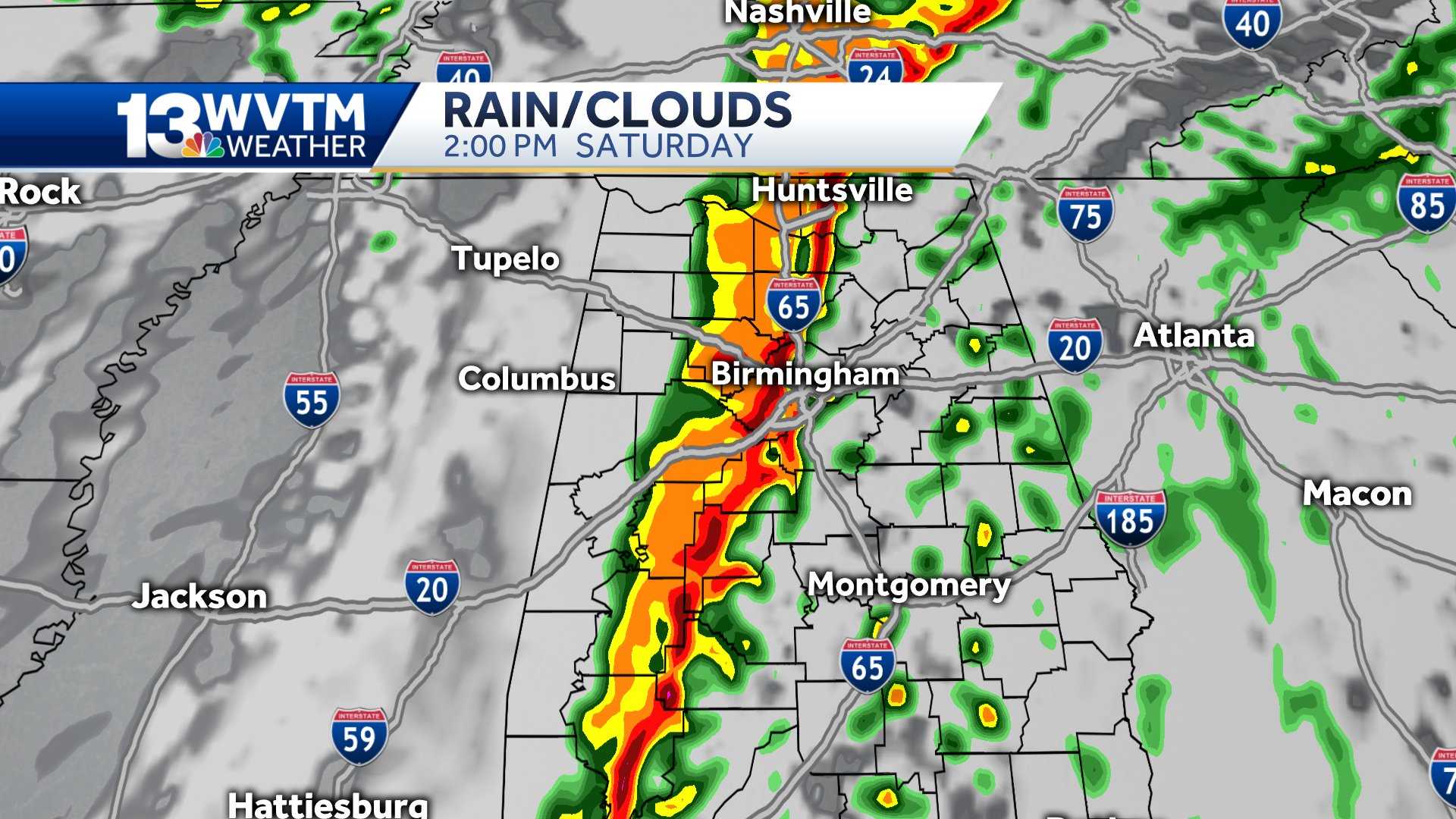 Severe Storms Forecast In Central Alabama On Saturday