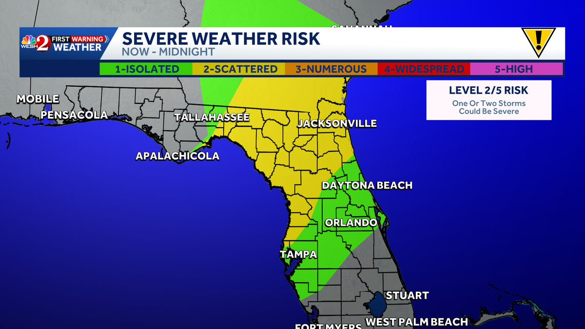 Strong storms bring damaging winds, possible tornados to Central Florida counties this evening
