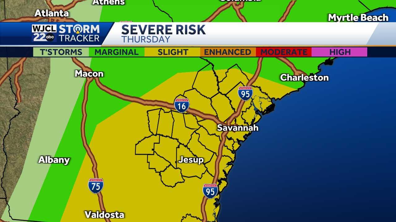 Savannah: Thunderstorms possible Thursday, latest timing - Vimarsana News