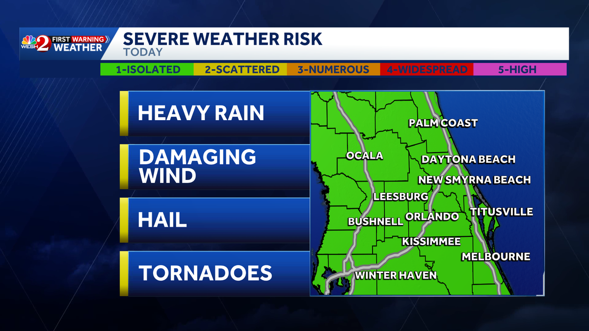 Tornado warning issued for Seminole County