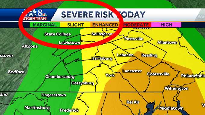 Central Pa. forecast: Storm Prediction Center increases threat for ...