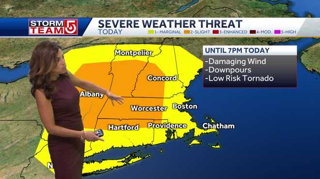 Rain, severe thunderstorms possible Tuesday across Massachusetts, New ...