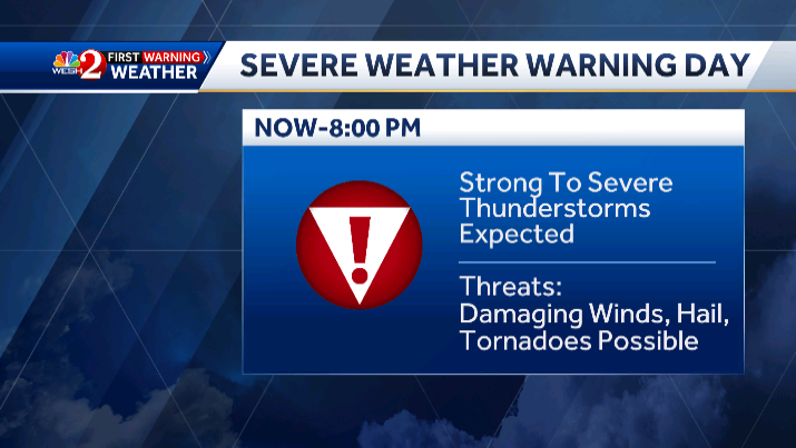Severe thunderstorm warning issued for Orange and Osceola counties