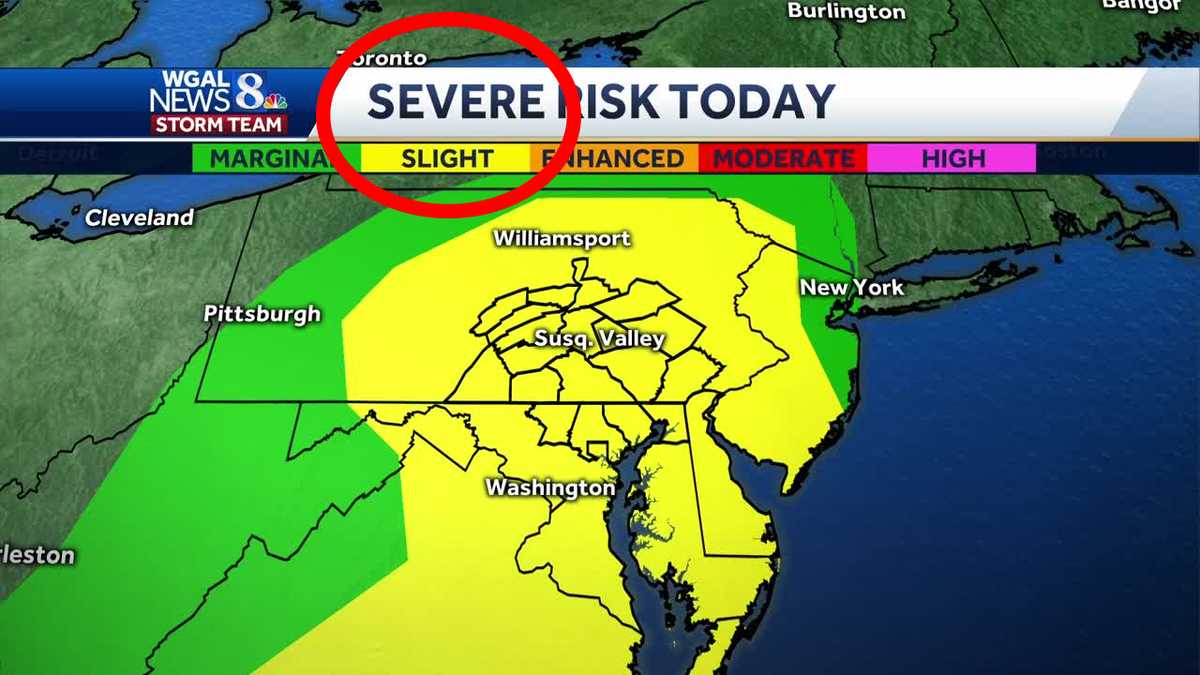 Central Pa. under 'slight risk' of severe weather today; Check the ...