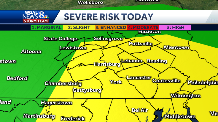 Impact Day: Strong to severe storms possible