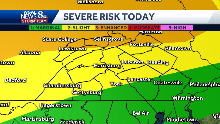 Increasing threat for strong to severe storms