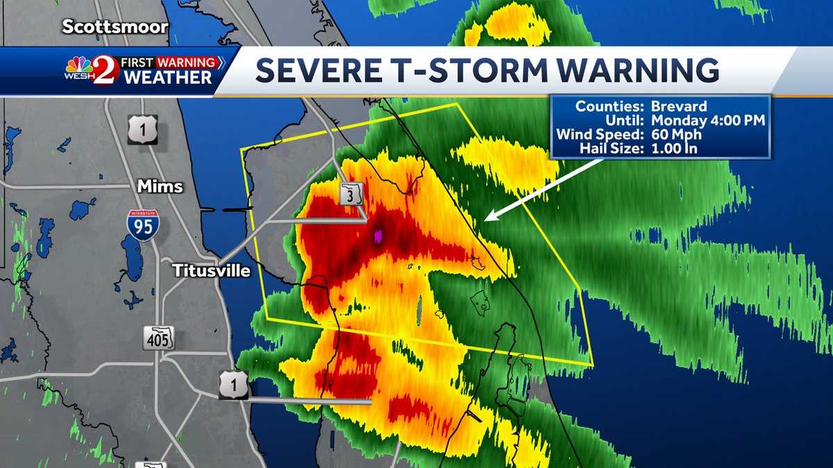Severe thunderstorm warning issued for Brevard County expires