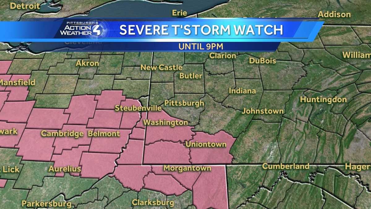 Strong thunderstorms possible into Friday evening