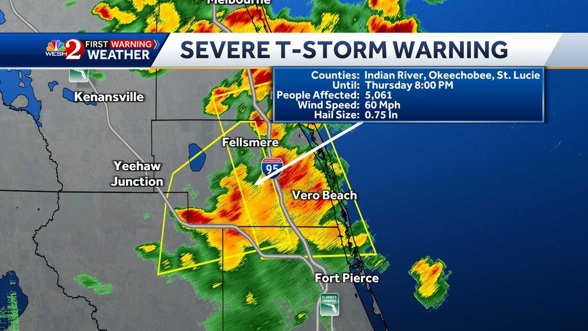 Severe thunderstorm warning issued for Brevard County expires