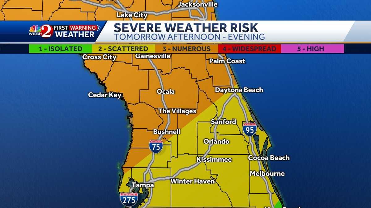 Timeline: Florida facing severe weather, potential for tornadoes