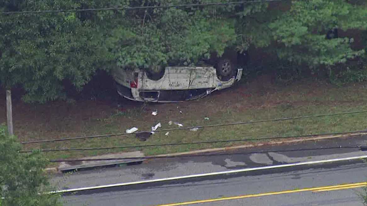 Vehicle overturned killing 1 person in Severn crash