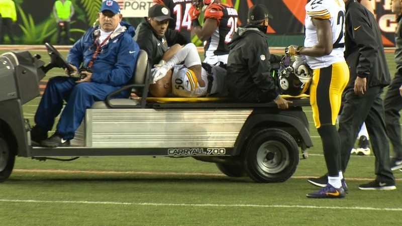 Steelers LB Ryan Shazier Taken To Hospital For Back Evaluation