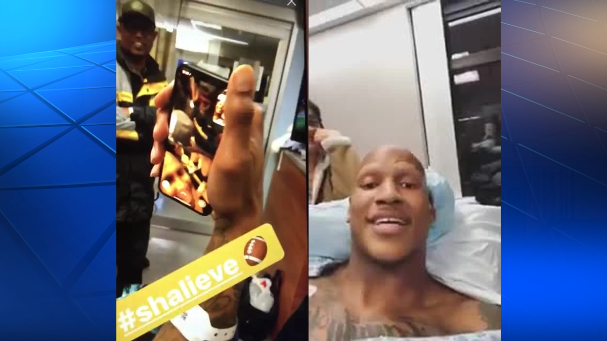 SEE IT: Ryan Shazier celebrates with Steelers from hospital bed