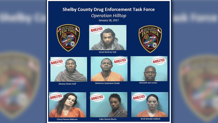 Shelby County task force arrests 7 after probe into crack cocaine ...