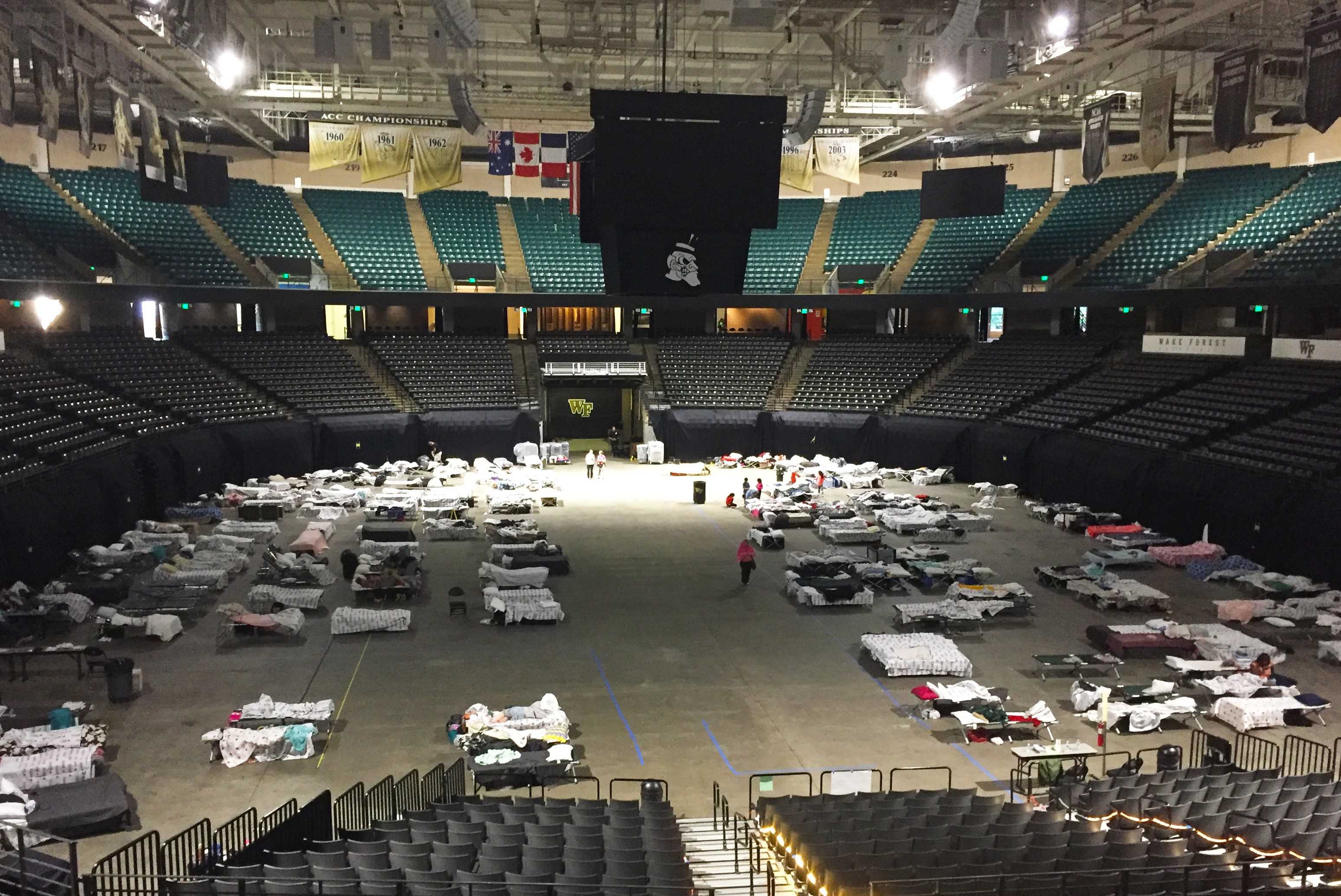More room still available at Red Cross Shelter at LJVM Coliseum